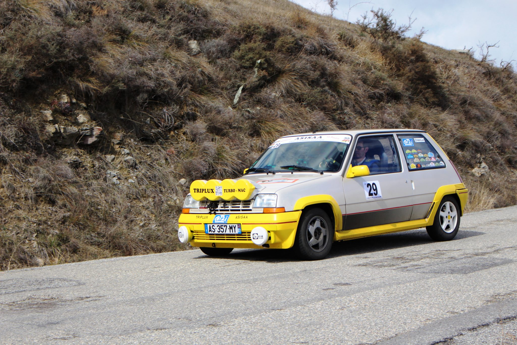 Pin's Renault Super 5 GT Turbo Rallye - Bruno Boitel - Voiture Collection